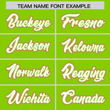 Custom Neon Green Graffiti Pattern Personalized Multicolored Flames Print Authentic Baseball Jersey
