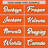 Custom Orange Graffiti Pattern Personalized Multicolored Flames Print Authentic Baseball Jersey