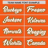 Custom Orange Graffiti Pattern Personalized Multicolored Flames Print Authentic Baseball Jersey