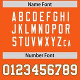 Custom Orange Graffiti Pattern Personalized Multicolored Flames Print Authentic Baseball Jersey