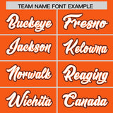 Custom Orange Graffiti Pattern Personalized Multicolored Flames Print Authentic Baseball Jersey