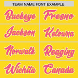Custom Gold Graffiti Pattern Personalized Multicolored Flames Print Authentic Baseball Jersey