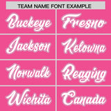 Custom Pink Graffiti Pattern Personalized Multicolored Flames Print Authentic Baseball Jersey