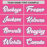 Custom Pink Graffiti Pattern Personalized Multicolored Flames Print Authentic Baseball Jersey