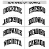 Custom White Black Color Block Personalized Side Dotted Line Authentic Baseball Jersey