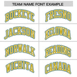 Custom White Green Color Block Personalized Side Dotted Line Authentic Baseball Jersey