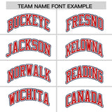 Custom White Navy Color Block Personalized Side Dotted Line Authentic Baseball Jersey
