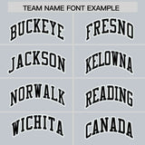 Custom Silver Black Color Block Personalized Side Dotted Line Authentic Baseball Jersey