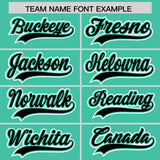Custom Bright Green Black Color Block Personalized Side Dotted Line Authentic Baseball Jersey