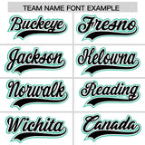 Custom White Bright Green Color Block Personalized Side Dotted Line Authentic Baseball Jersey