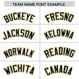 Custom White Old Gold Color Block Personalized Side Dotted Line Authentic Baseball Jersey