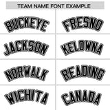 Custom White Black Color Block Personalized Side Dotted Line Authentic Baseball Jersey