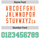 Custom White Orange Color Block Personalized Side Dotted Line Authentic Baseball Jersey