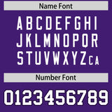 Custom Purple Black Color Block Personalized Side Dotted Line Authentic Baseball Jersey
