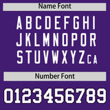 Custom Purple Black Color Block Personalized Side Dotted Line Authentic Baseball Jersey
