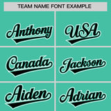 Custom Bright Green Black Color Block Personalized Side Dotted Line Authentic Baseball Jersey