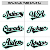 Custom White Bright Green Color Block Personalized Side Dotted Line Authentic Baseball Jersey