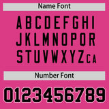 Custom Pink Black Color Block Personalized Side Dotted Line Authentic Baseball Jersey