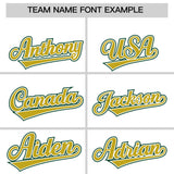 Custom White Green Color Block Personalized Side Dotted Line Authentic Baseball Jersey