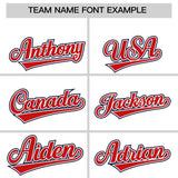 Custom White Navy Color Block Personalized Side Dotted Line Authentic Baseball Jersey