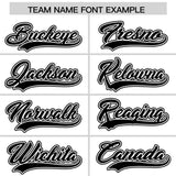 Custom White Black Color Block Personalized Side Dotted Line Authentic Baseball Jersey