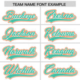 Custom White Orange Color Block Personalized Side Dotted Line Authentic Baseball Jersey
