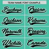Custom Bright Green Black Color Block Personalized Side Dotted Line Authentic Baseball Jersey