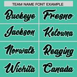 Custom Bright Green Black Color Block Personalized Side Dotted Line Authentic Baseball Jersey