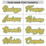 Custom White Green Color Block Personalized Side Dotted Line Authentic Baseball Jersey