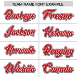 Custom White Navy Color Block Personalized Side Dotted Line Authentic Baseball Jersey