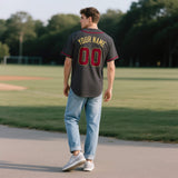 Custom Black Personalized Denim Baseball Jersey For Men Women Boy