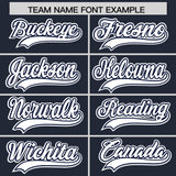 Custom Navy Personalized Denim Baseball Jersey For Men Women Boy