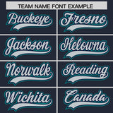 Custom Navy Personalized Denim Baseball Jersey For Men Women Boy