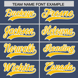 Custom Midnight Blue Personalized Denim Baseball Jersey For Men Women Boy