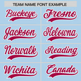 Custom Powder Blue Personalized Denim Baseball Jersey For Men Women Boy