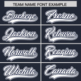 Custom Navy Personalized Denim Baseball Jersey For Men Women Boy