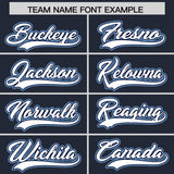 Custom Navy Personalized Denim Baseball Jersey For Men Women Boy