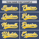 Custom Midnight Blue Personalized Denim Baseball Jersey For Men Women Boy