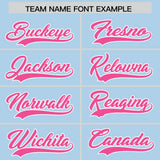 Custom Powder Blue Personalized Denim Baseball Jersey For Men Women Boy