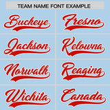 Custom Powder Blue Personalized Denim Baseball Jersey For Men Women Boy