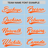 Custom Powder Blue Personalized Denim Baseball Jersey For Men Women Boy