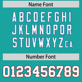 Custom Aqua White and Orange Split Fashion Raglan Sleeves Authentic Baseball Hoodie Jersey