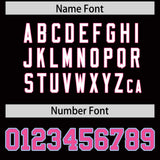 Custom Black Pink and Powder Blue Split Fashion Raglan Sleeves Authentic Baseball Hoodie Jersey