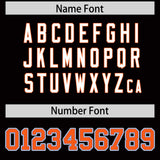 Custom Black Orange and Powder Blue Split Fashion Raglan Sleeves Authentic Baseball Hoodie Jersey