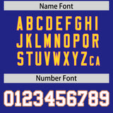 Custom Royal Gold and Pink Split Fashion Raglan Sleeves Authentic Baseball Hoodie Jersey