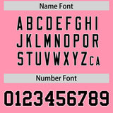 Custom Light Pink White and Black Split Fashion Raglan Sleeves Authentic Baseball Hoodie Jersey