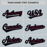 Custom Silver Black and Aqua Split Fashion Raglan Sleeves Authentic Baseball Hoodie Jersey