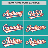 Custom Aqua White and Orange Split Fashion Raglan Sleeves Authentic Baseball Hoodie Jersey