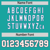 Custom Aqua White and Orange Split Fashion Raglan Sleeves Authentic Baseball Hoodie Jersey