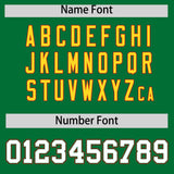 Custom Kelly Green Red and Gold Split Fashion Raglan Sleeves Authentic Baseball Hoodie Jersey